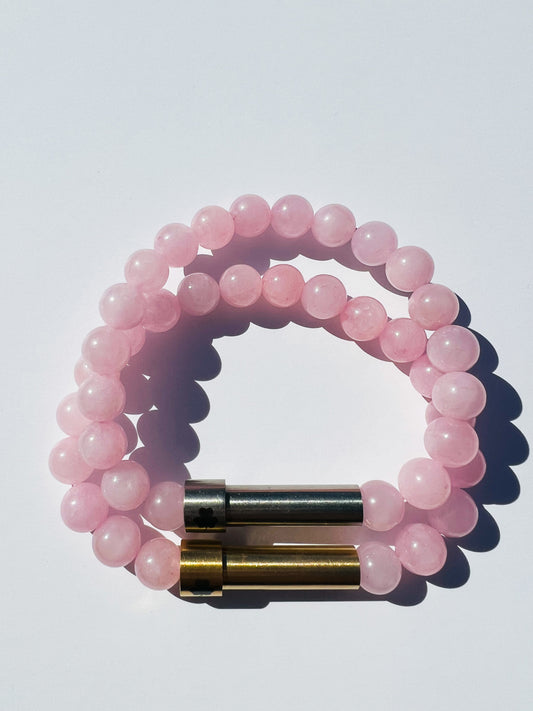 Rose Quartz Sentiment Bracelet